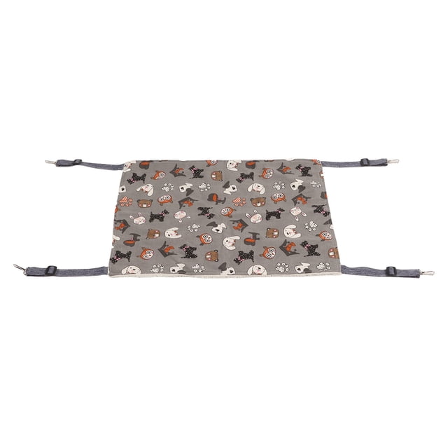 Double Layer Plush Hammock For Cats, Soft And Comfortable, Easy To Clean, Metal Hook, Easy To Install, Suitable For Rabbits, Kittens, Hamsters, Puppies, Ferrets