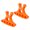 1orange color, variant on Bicycles Repair Stand Handlebars Holder Durability Structure With Stable Grip Parking Outdoor Maintain Tool