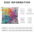 thumbnail image 6 of Acheng  Splash Ink Graffiti Throw Pillow Set of 2 Cushion Covers Color Background of Paint Splashes Decorative Square Accent Pillow Case White, 6 of 6