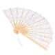 thumbnail image 5 of Abanico plegable con encaje de bambú y huesos, estilo vintage, con borlas, para decoración de ropa de alto rendimiento, regalo blanco, 5 of 15