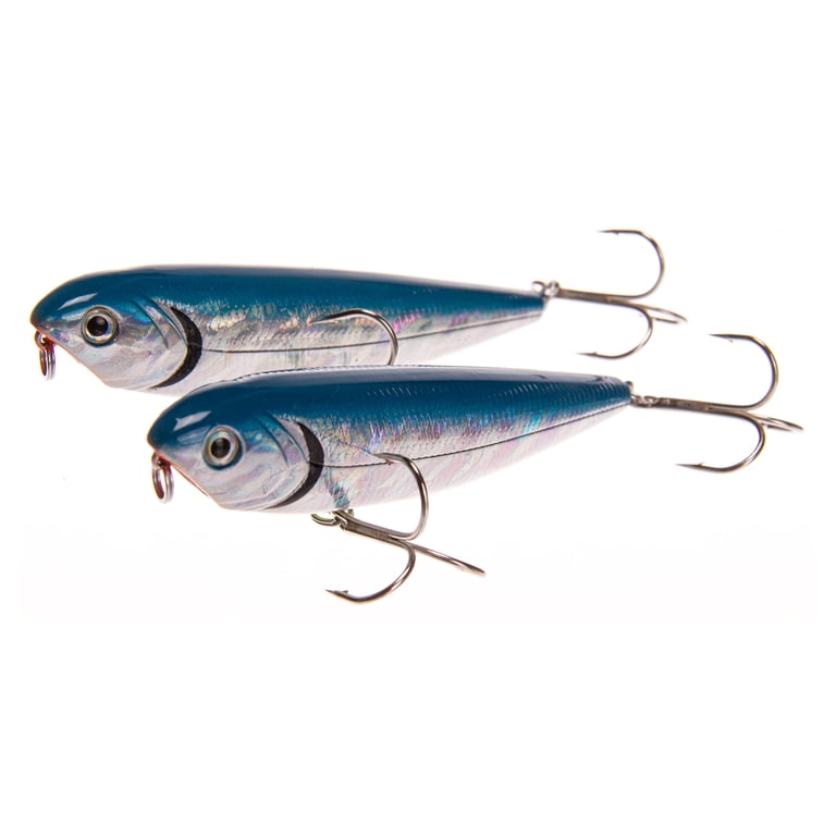 Ozark Trail Hard Plastic Saltwater Inshore Walking Mullet Fishing Lures Painted in Fish Attracting Colors - 2 pack Ozark Trail Hard Plastic Saltwater Inshore Walking Mullet Fishing Lures Painted in Fish Attracting Colors - 2 pack