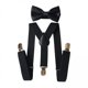 thumbnail image 1 of Tirantes para Hombre Strade Fareast Limited con pajarita en forma de Y Color negro, 1 of 8