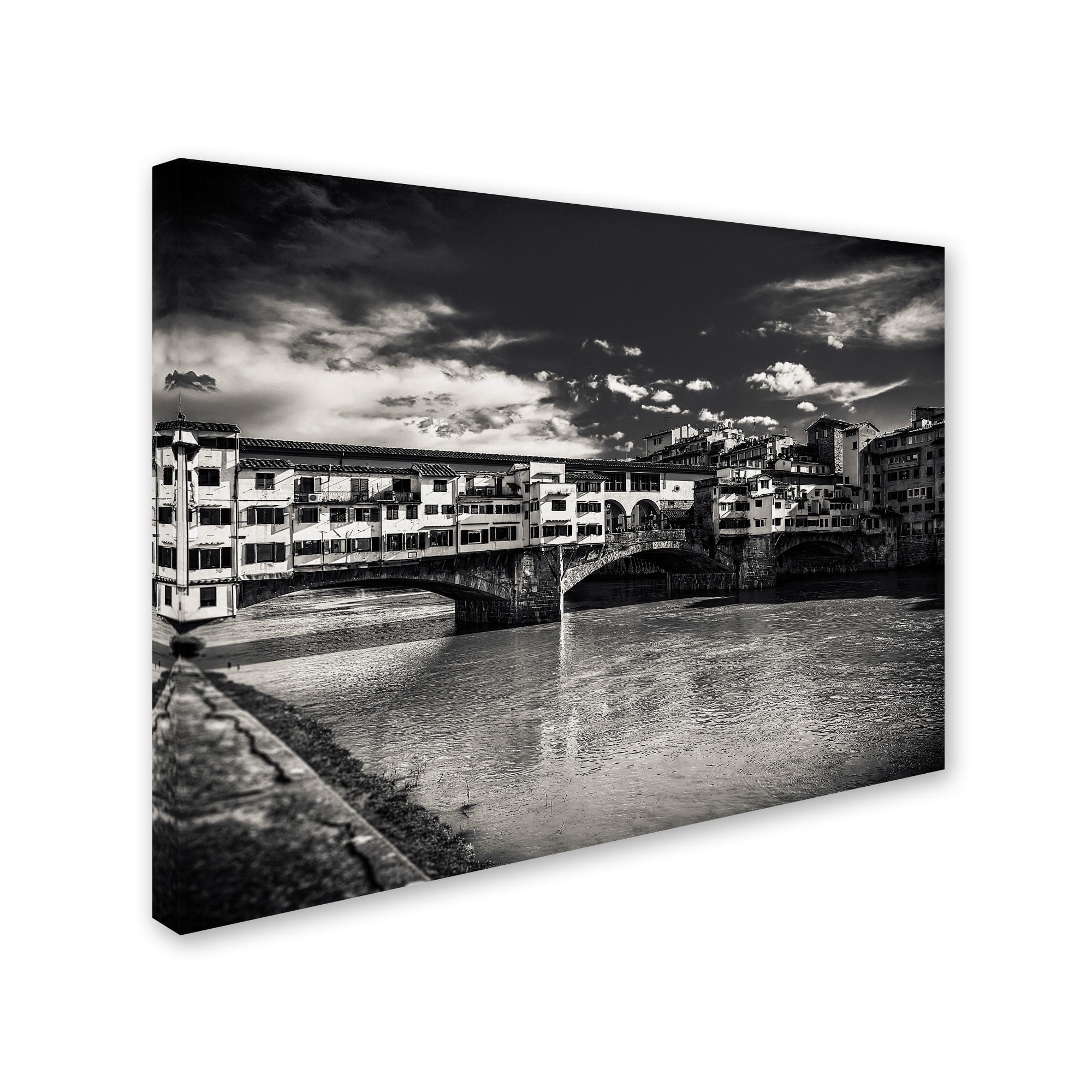 Trademark Fine Art 35 x 47 Landscape Canvas Art ' &nbsp;Letters From Florence ' by Giuseppe Torre