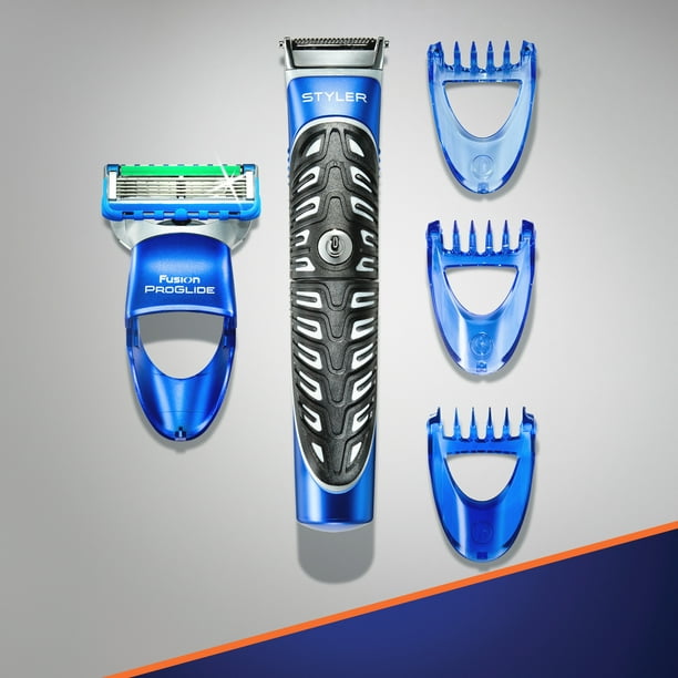 Gillette Fusion Men's Precision Beard Trimmer, Razors and Edger, Blue -
