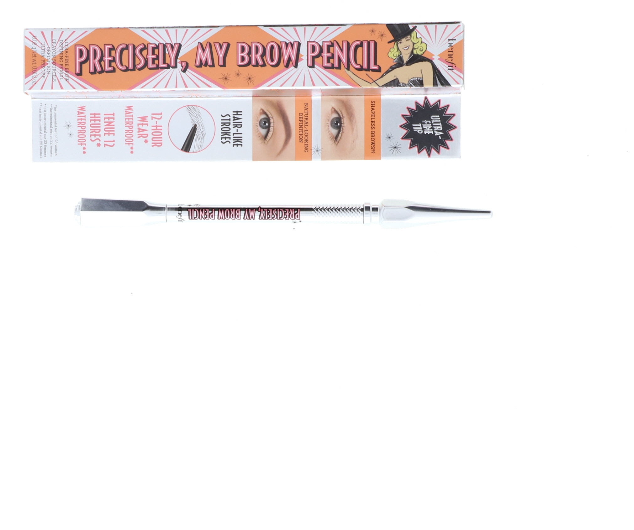 Benefit Precisely My Brow Pencil Ultra Fine Brow Defining, No. 4, Medium, 0.002 Ounce