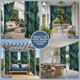 thumbnail image 4 of Outdoor Waterproof Patio Curtain 108" Length-1 panel,Tropical Monstera Palm Leaves Outside Privacy Curtains Blackout Grommet Drapes for Porch Pergola,Watercolor Green Plants, 4 of 8