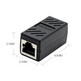 thumbnail image 4 of 2pcs Network LAN Connector Adapter Coupler Extender RJ45 Ethernet Cable Extension Converter, 4 of 5