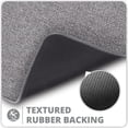 thumbnail image 3 of Bathroom Rug,Rubber Bath Mats for Bathroom,No Slip Bath Rugs,Machine Washable,Low Pile,Absorbent Gray,16" x 24", 3 of 6