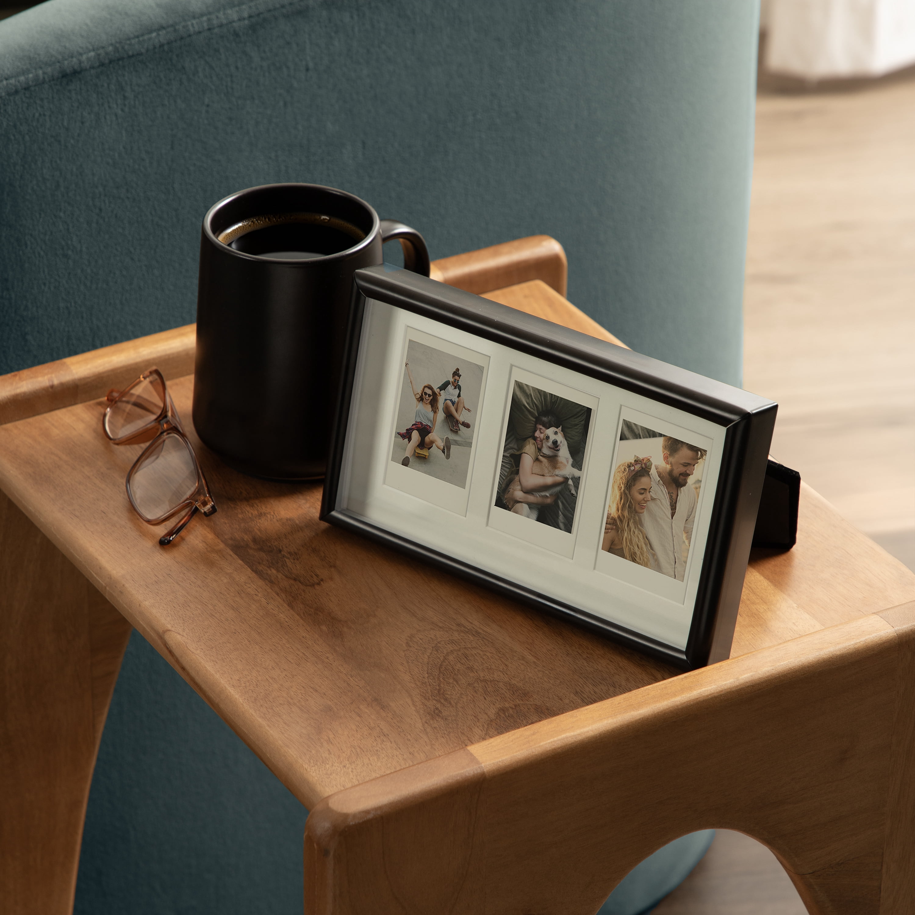 Mainstays – Instax Mini Picture Frame – Black Gallery 3 Photo Tabletop Photo Frame