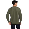 thumbnail image 2 of District V.I.T.Fleece Crew DT6104 - XS Heathered Olive, 2 of 4