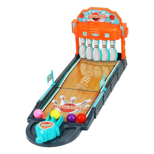 HILABEE Tabletop Bowling Game Set Compact Desktop Bowling Toy for Gift Entertainment