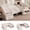 Beige, variant on 111" U Shaped Modular Sectional Sleeper Sofa with Pull Out Bed,8 Seat Black Chenille Couch with 2 Pull-Out Beds,USB Ports,Tool Free Assembly