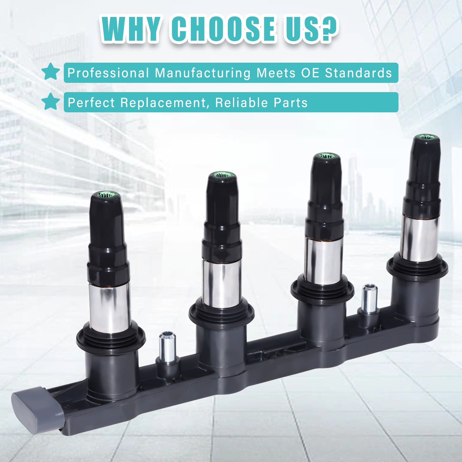RAWOK UF620 Ignition Coil Pack Fits Chevy Cruze Sonic 1.8L, Replace C1646