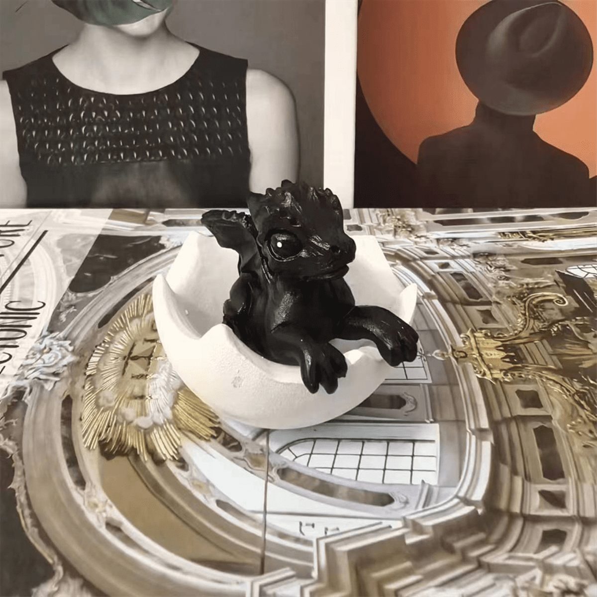 Oeuf De Dragon Imprimé En 3D – Figurine Articulée, Décoration Intérieur, Cadeau Original (violet)