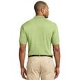 thumbnail image 2 of Port Authority K420 Mens Heavyweight Cotton Pique Polo T-Shirt, Pistachio - 2XL, 2 of 2