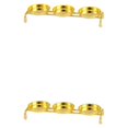 thumbnail image 3 of Transemion Candle Holder Candlestick Ghee Lamp Menorah Meditation for Study Restaurant Gold 16×5×3cm 2Set, 3 of 6