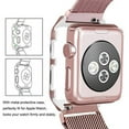 thumbnail image 3 of SPYCASE Unisex 44mm Milanese Loop Stainless Steel Wristwatch, Rose Gold & Case, 3 of 3