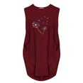 thumbnail image 3 of ICHUANYI Clearance The Fashion Women's Summer Plus Size Casual Loose Pocket Sexy Printed Dress(Wine, L) ICHUANYI WER2023081502400, 3 of 3