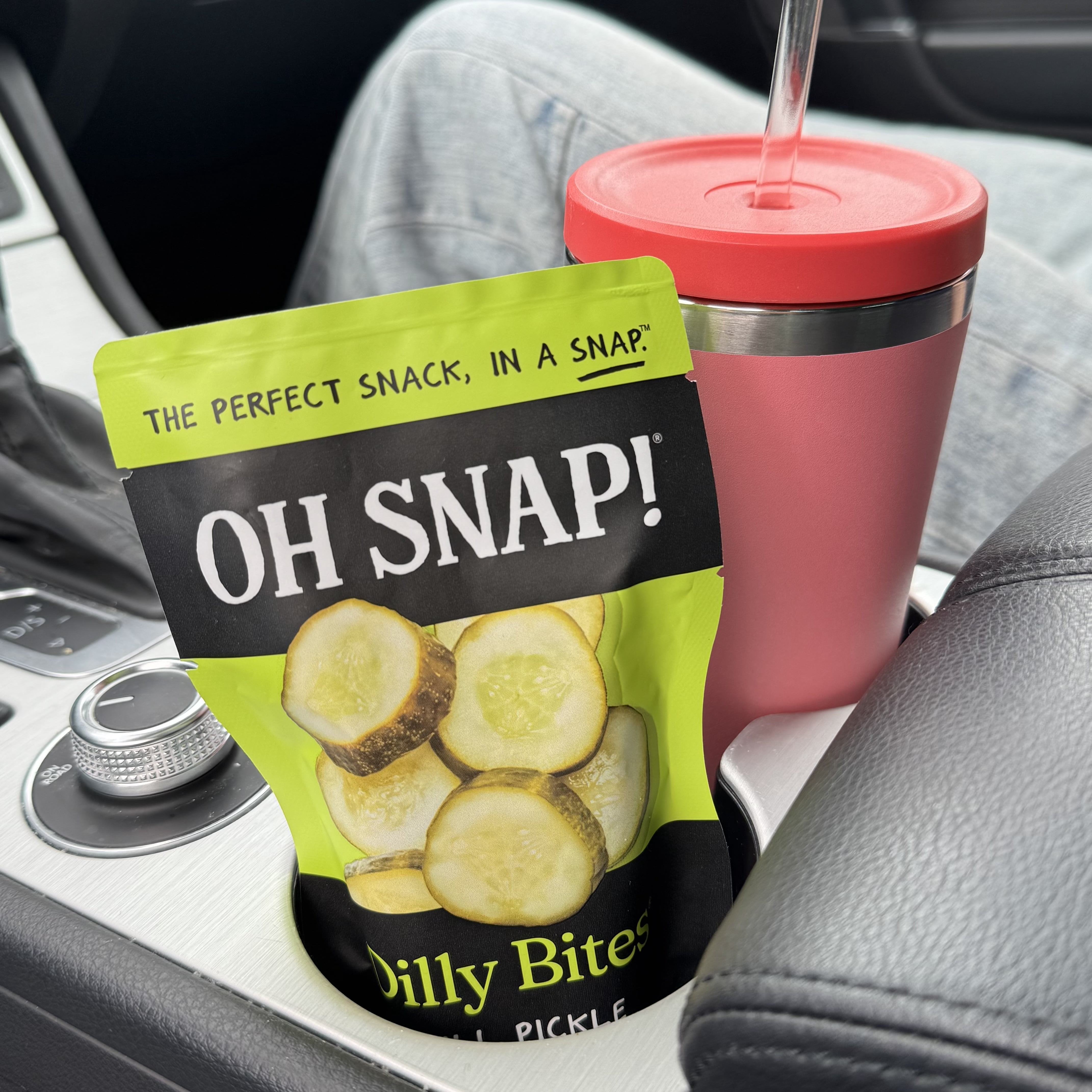 OH SNAP! Dilly Bites Dill Pickle Snack Pack, Fat-Free, Keto-Friendly, 3.25 oz.