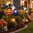 Solar 556 2 Pack - Pumpkin Metal Garden Stakes with Solar Lights for Outdoor ...