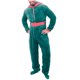 thumbnail image 1 of Mono informal de color liso con cremallera y botones abiertos para hombre, ropa de casa, trajes navideños, pantalones para hombre, 1 of 5