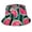 Watermelon Red, variant on Unisex Fashionable Bucket Hat Full Fruit Print Breathable Sun Hat Foldable Wide Brim Beach Hats Green L