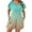 Green, variant on Rompers for Women Petal Short Sleeve Plus Size Jumpsuits One Piece Printed Athletic Workout Loose Shorts Summer Lounge Outfits