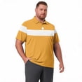 thumbnail image 7 of GrmtClth Mens Big & Tall High Grade Premium Fabric Colorblock Stripe Casual Shirt Short Sleeve Stretch Quick Dry Golf Apparel Yellow 8XL, 7 of 7