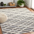 thumbnail image 2 of SAFAVIEH Martha Stewart Lucia Shag Area Rug, Ivory Grey/Dark Grey, 8' x 10', 2 of 8