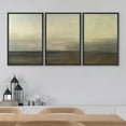 thumbnail image 4 of PixonSign Framed Wall Art Set Paint Stroke Sea Nature Landscape Graffiti Patterns Artwork Neutral Minimalism Bohemian Multicolor Cool Modern Prints for Home Decor - 24"x36"x3 Panels Black, 4 of 5