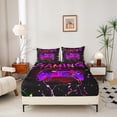 thumbnail image 2 of Gamer Fitted Sheet Twin Size,Gaming Bedding Sets Teens Gamer Room Decor,Video Game Console Gaming Bed Sheets Purple Pink Green Tie Dye Sheets, 2 of 5
