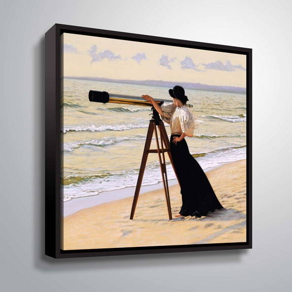 Artwall Outlook, Gallery Wrapped Floater-framed Canvas by Peter Quidley