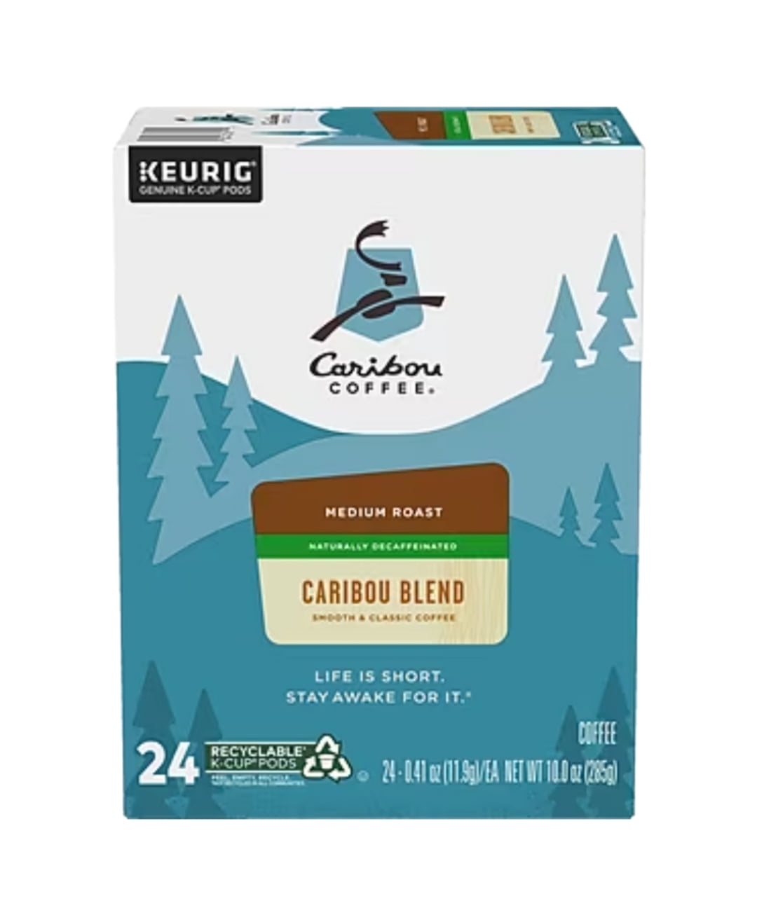 Caribou Coffee Caribou Blend Decaf Coffee K-Cups, 96/Carton