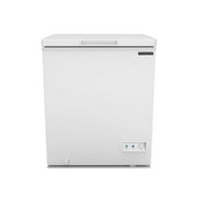 3.5 Cubic Feet Chest Freezer Small Deep Freezers with 7 Gears Temp Control  Office Dorm Kitchen White 