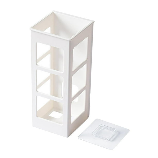Soporte para rizador de pelo, resistente al calor, ahorra espacio. Blanco