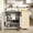 Champagne, variant on CATLK 51.2"W Kitchen Island, Rolling Kitchen Island Cart with Solid Wood Drop Leaf Prep Table, Storage Cabinet, Spice & Towel Rack, Champagne