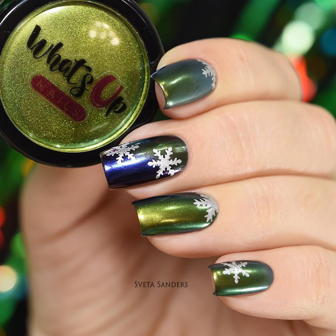 Whats Up Nails - Absinthe Powder Magic Color Shifting Pigment with Multi Chrome Mirror Effect