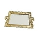 thumbnail image 4 of Bandeja de espejo decorativa, espejo de maquillaje Retro, espejo cosmético, espejo de pared de mesa dorado, espejo antiguo para dormitorio y baño, 4 of 9