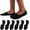 6 Pure Black, variant on No Show Socks Men 6/8 Pack Invisible Low Cut Socks Non Slip Short Socks Size 5-11/10-13