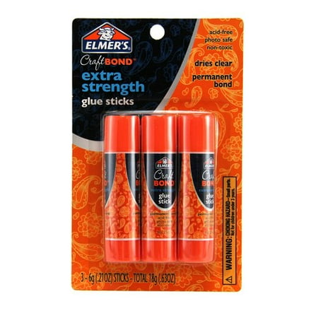 elmer bond craft glue sticks strength extra count 3pc