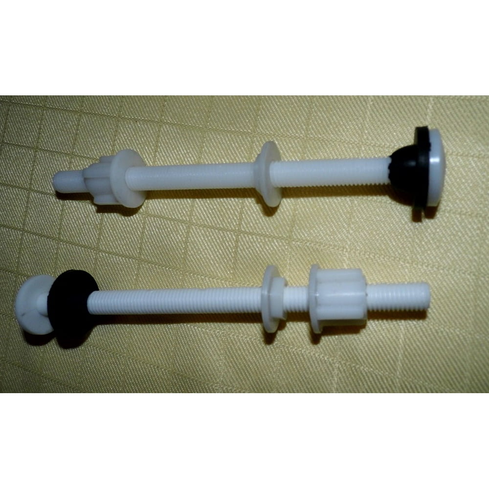 NuFlush 6 inch Toilet Seat Bolts, Made for Raised Toilet Seats, Two