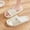 White, variant on Bear Pattern Slide Slippers Non- Adorable Cartoon Bear Shower Shoes Women Summer Sandals (White 8)
