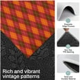 thumbnail image 3 of Red and Orange Argyle Pattern Kitchen Rugs Sets Of 3,Kitchen Runner Rugs Non Skid Washable,Decorative Kitchen Floor Mats for Kitchen,Sink,Laundry,17"x30"+ 17"x47" + 17"x59", 3 of 6