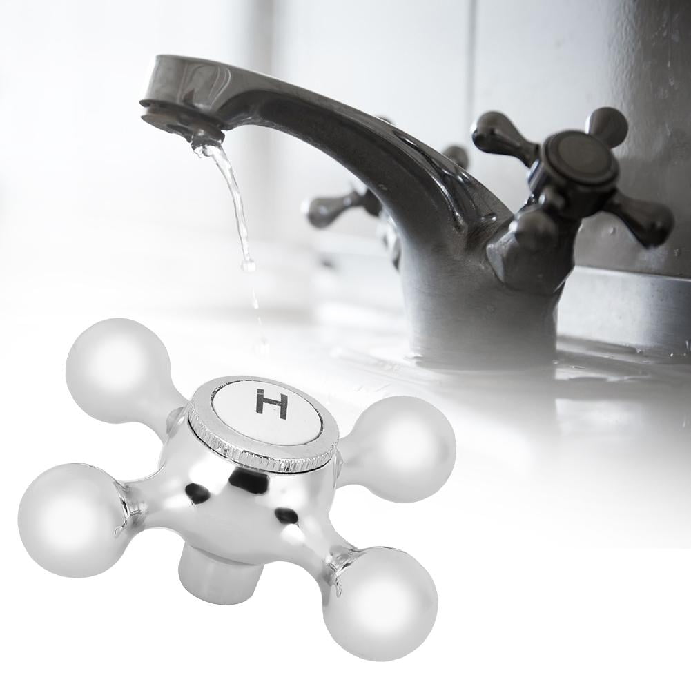 Tebru Faucet Accessories,Unique Shape Bathroom Water Tap Copper Handle