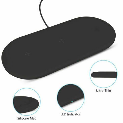 Chargeur Sans Fil Rapide 3 en 1 Compatible pour Apple Watch iPhone 12 Airpods