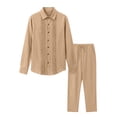 thumbnail image 4 of Czstvyn Men's Stretch Set Button Solid, 4 of 9