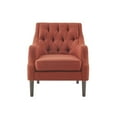 thumbnail image 3 of Madison Park Qwen Button Tufted Accent Chair with Spice Finish MP100-1054, 3 of 4