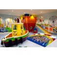 thumbnail image 2 of Tapis rectangle amusant pour enfant Le bateau des animaux multicolore nylon, 2 of 2