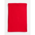 thumbnail image 3 of Scenario Women's Knit Oblong Scarf with Ribbed Trim, Brilliant Red, 3 of 4