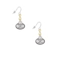 thumbnail image 2 of Delight Jewelry Silvertone Keep Calm and Carry On Gold Tone Infinity French Earrings, 2 of 4